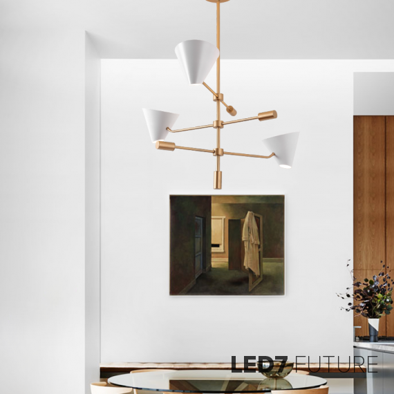 Loft Industry Modern - Cap Up Chandelier